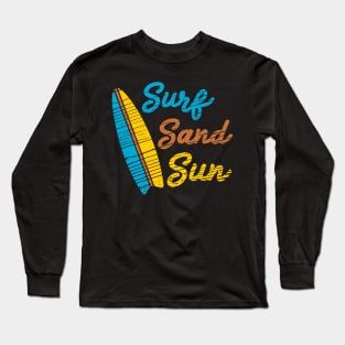 Surf Sand Sun Beach Vibes Long Sleeve T-Shirt